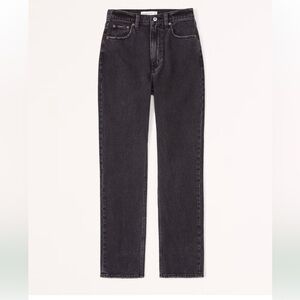 Abercrombie Curve Love Ultra High Rise Ankle Straight Jean